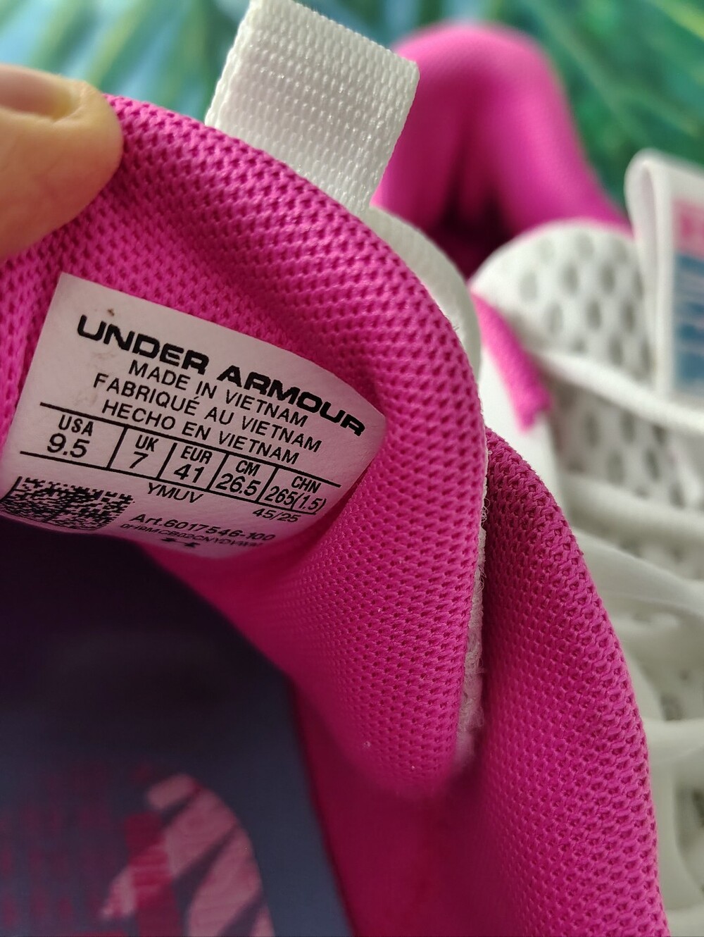 Under Armour Women’s White Pink Teal Athletic Sneakers - Picture 4 of 5
